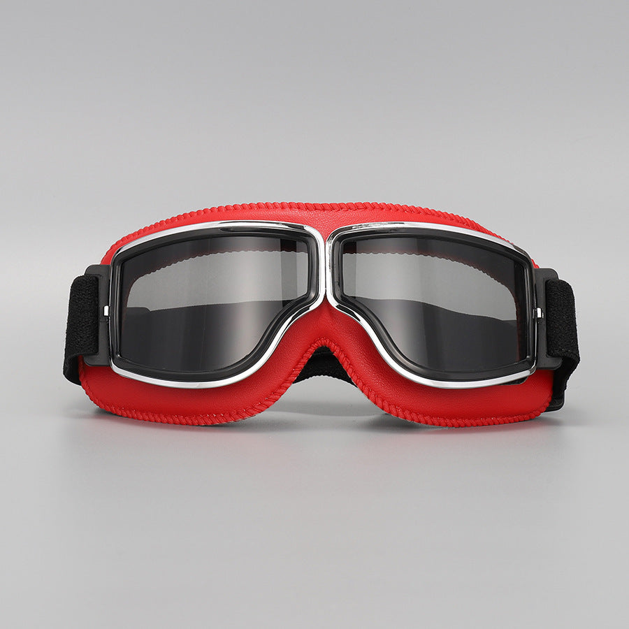 🏍️ LIMITED-TIME 50% OFF! ✨ Vintage Motorcycle Helmet Goggles – UV Protection, Fit Over Glasses, Foldable 🕶️