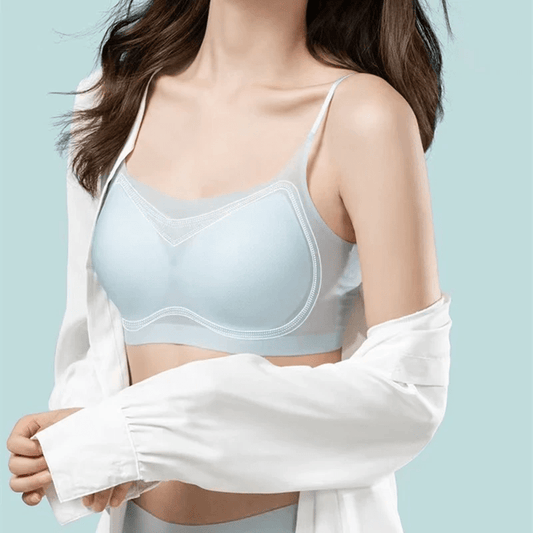 🔥köp 1 få 1 gratis--Sommar sömlös Ultra -Thin Plus Size Ice Silk Comfort Bra