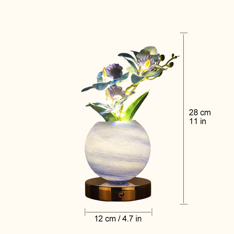 Dreamy Tulip Orchid Night Light Romantic Bedside Lamp