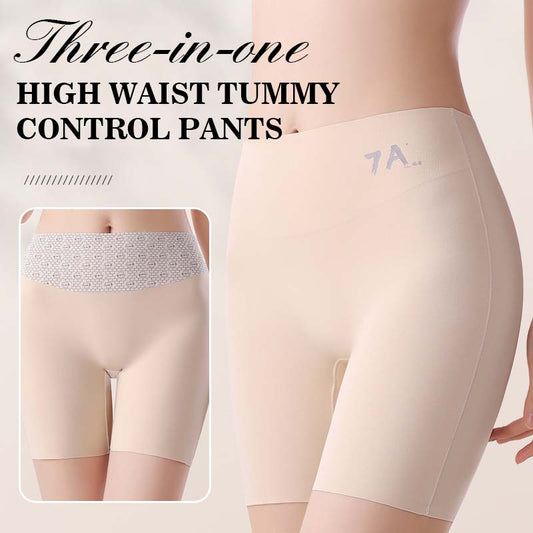 Tre-I-Ett-Byxor Med Hög Midja Och Magkontroll/Three-in-one High Waist Tummy Control Pants