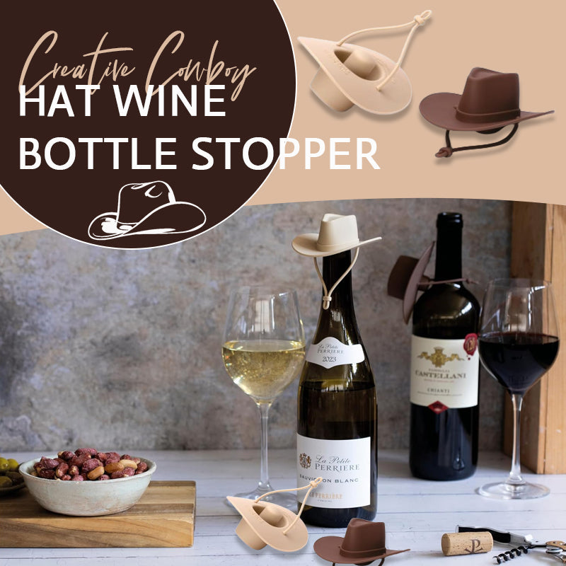 Kreativ Cowboyhatt Vinflaskstopper