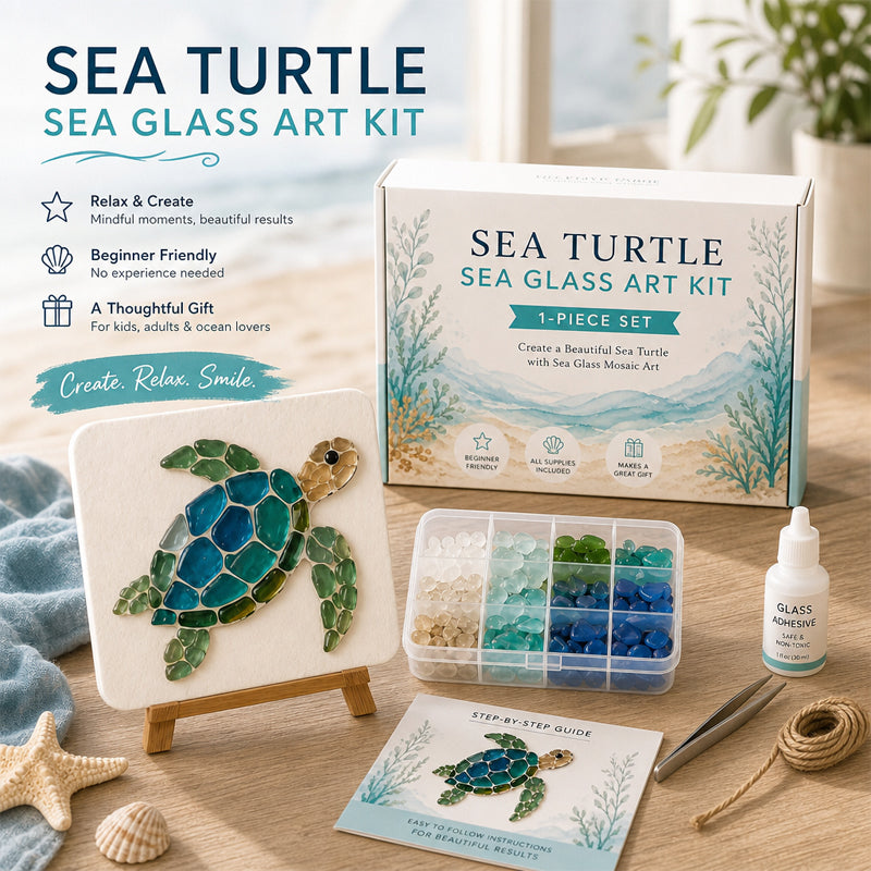 Sea Glass Art Kit – Create Stunning Mosaic Masterpiece