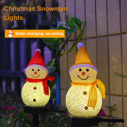 Solarbetriebene Schneekugel-Lichter🌟🎄☃️