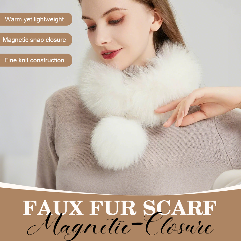 Magnetisk halsvärmare i fuskpäls