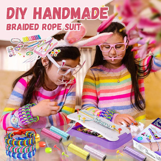 DIY handgjort flätat rep set