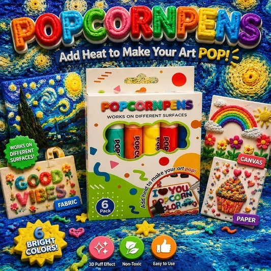 🎁🔮Magic Pen – Draw 3D with one stroke!🎄 DIY Bubble Popcorn Drawing Pens& Buy 2 Get 1 Free 🔥