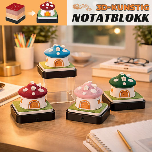 3D artificiellt anteckningsblock