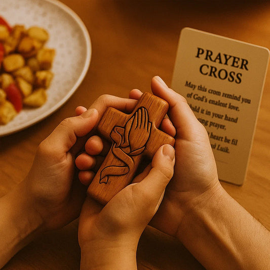 💕✝️Träkors med fickkort💯🪵Handskuren 3D-present till dina nära och kära!