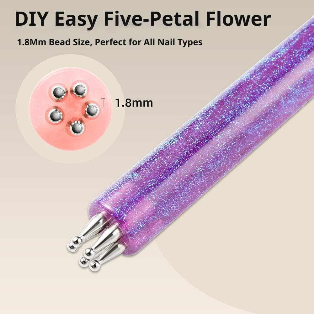 Nageldotterpenna med 5-bladig blomma