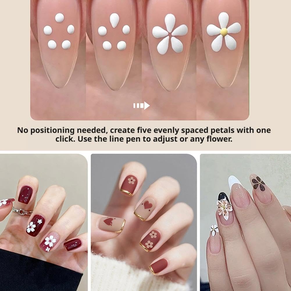 Nageldotterpenna med 5-bladig blomma