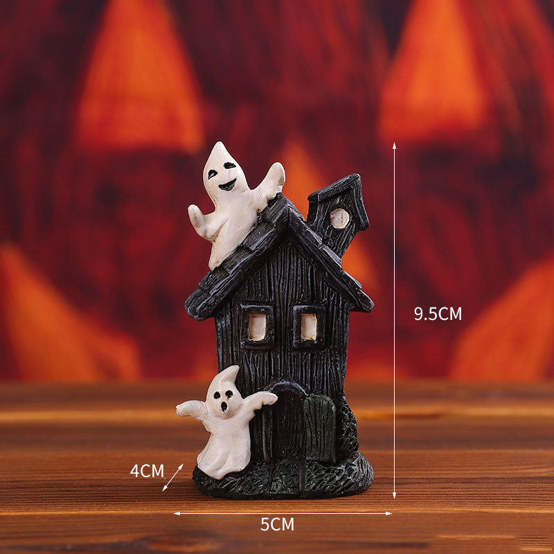 Halloween-Ornament,Ljusstakar I Harts🎃💀