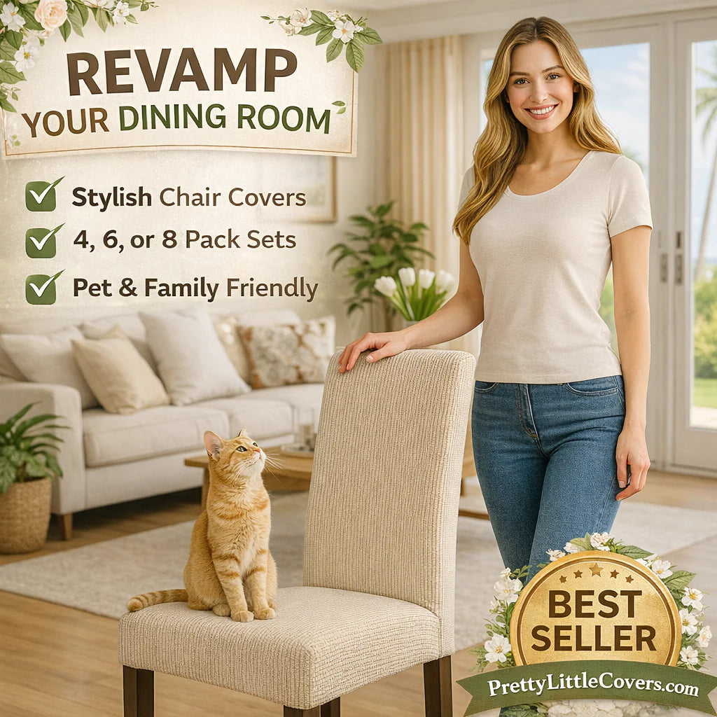 🪑Chair covers – give an old chair a fresh new look instantly!