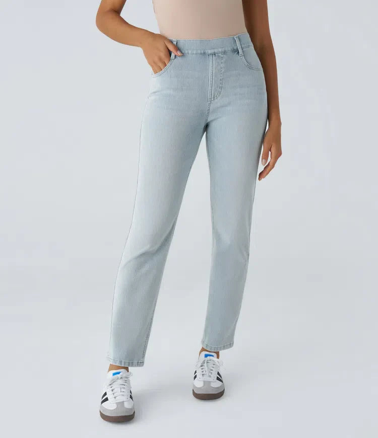 Elastische und bequeme Hose mit hoher Taille