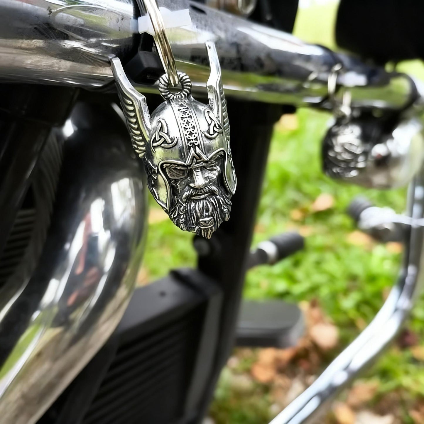 🛡️  Odins vikingatalisman nyckelring skyddsamulet 🔔