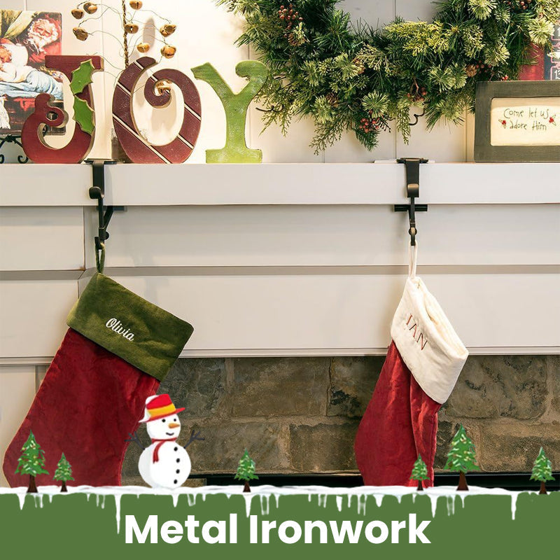 🎄Weihnachten Metall Kaminhaken🎅