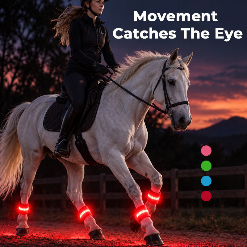 🐎✨ Light-Up Horse Riding Set – Be Seen After Dark on Evening Rides!