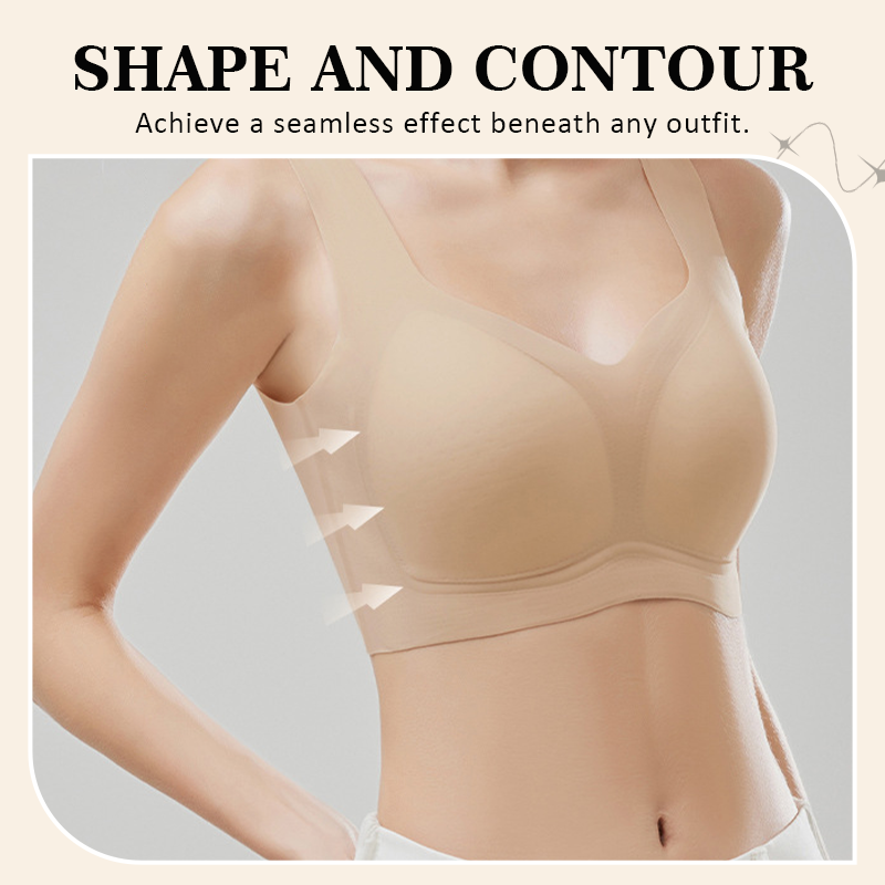 🌬️Ice-Cloud Bralette: Sömlös, stödjande bh utan bygel