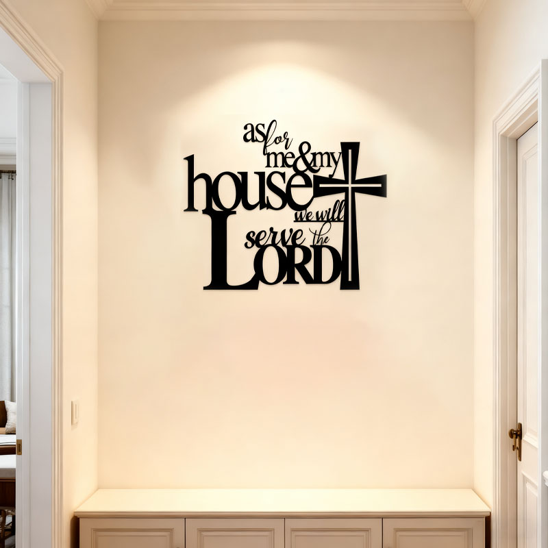 Hantverk i svart metall Väggdekoration