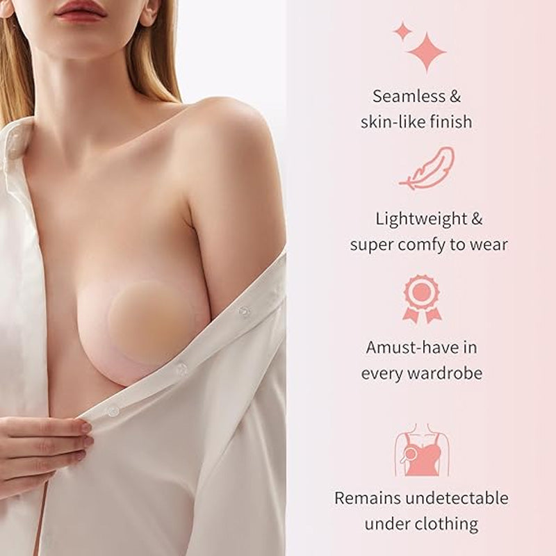 Ren silikon, tunn bröstklistermärke