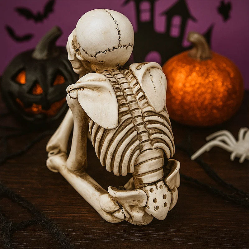 🎃 Skelettprydnad - Se ingen ondska, hör ingen ondska, tala ingen ondska