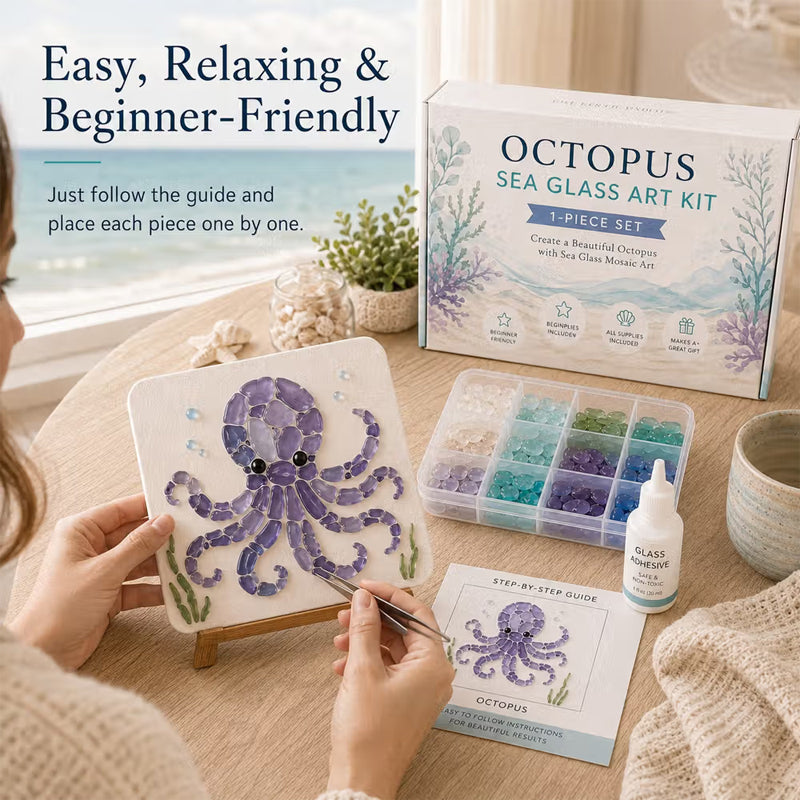 Sea Glass Art Kit – Create Stunning Mosaic Masterpiece