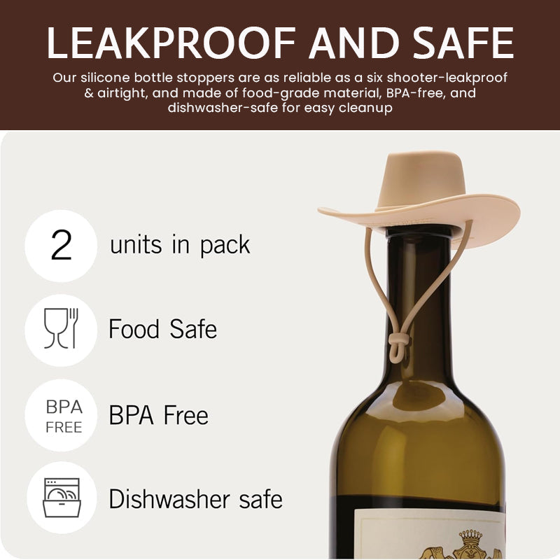 Kreativ Cowboyhatt Vinflaskstopper