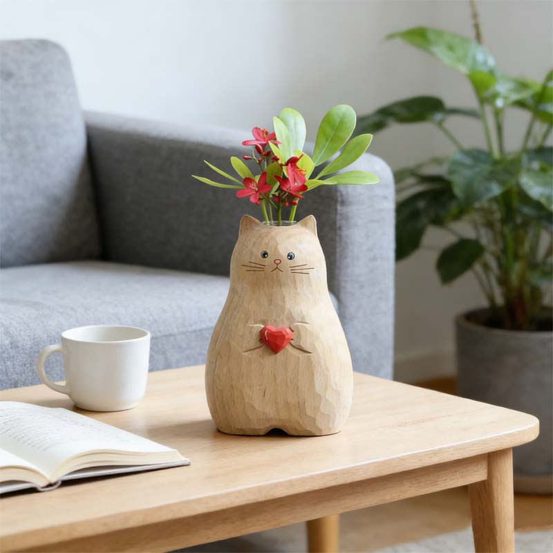 Chonky Cat-vas med hjärta