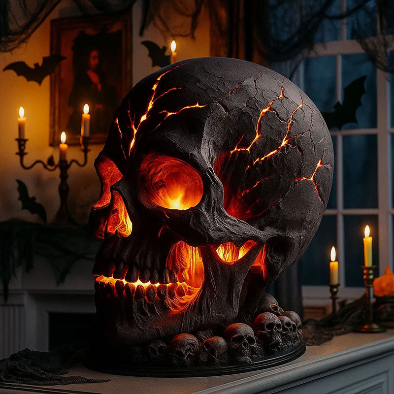 Lava Schedel bordslampa💀
