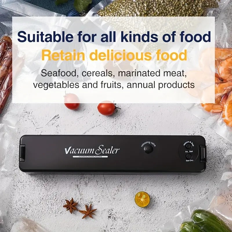 🥡 50% RABATT! 🎉 Matsparande Vakuumförslutare – Tätt Lock, Lång Hållbarhet & Enkel Att Använda 🍲📦