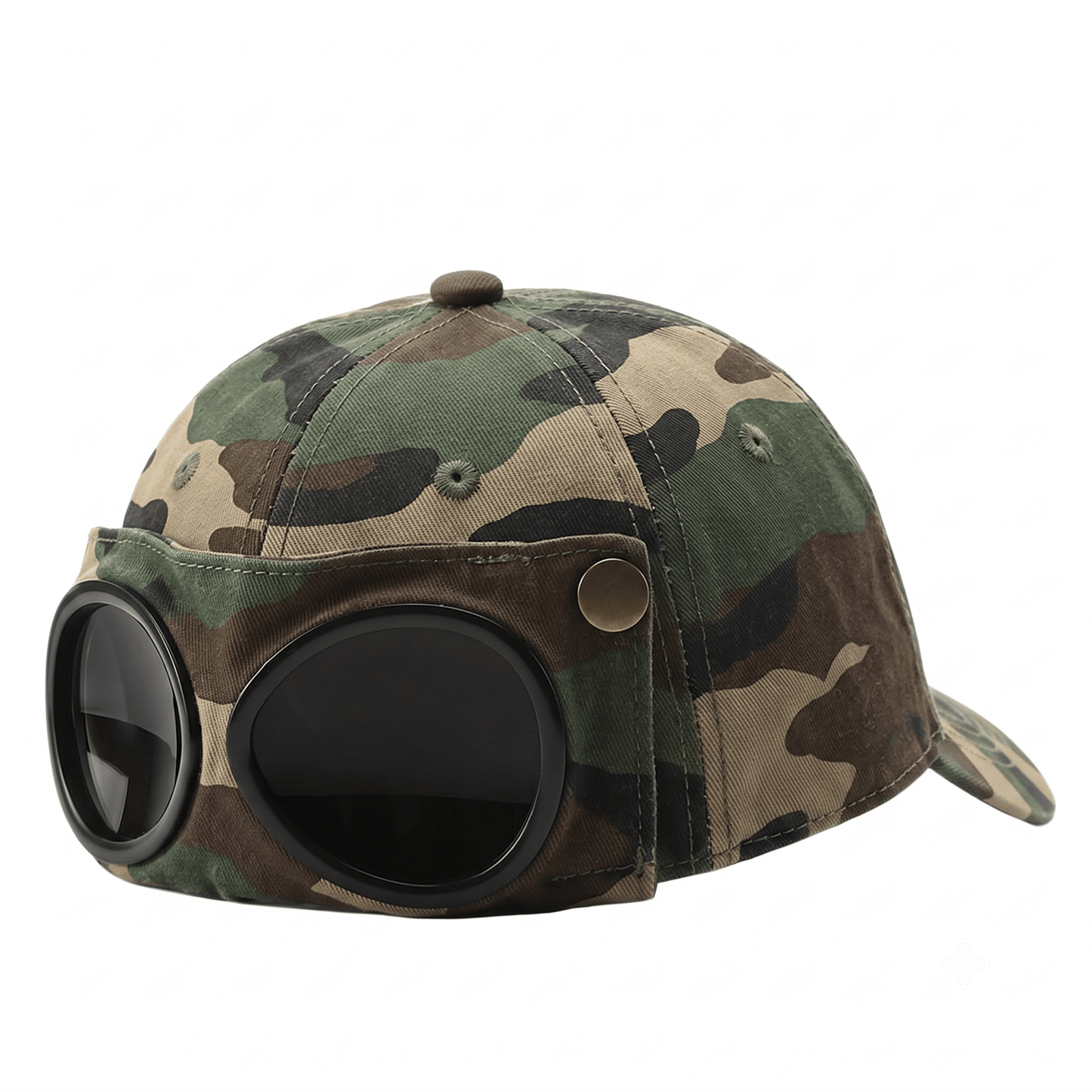🤣 Baseballkeps i aviatorstil — unika fack för solglasögon och vintage-detaljer i metall! 🧢✨