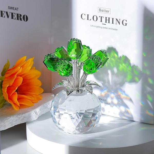 🌈✨ Kristallrosblommor - Kreativ heminredning ✨🌈
