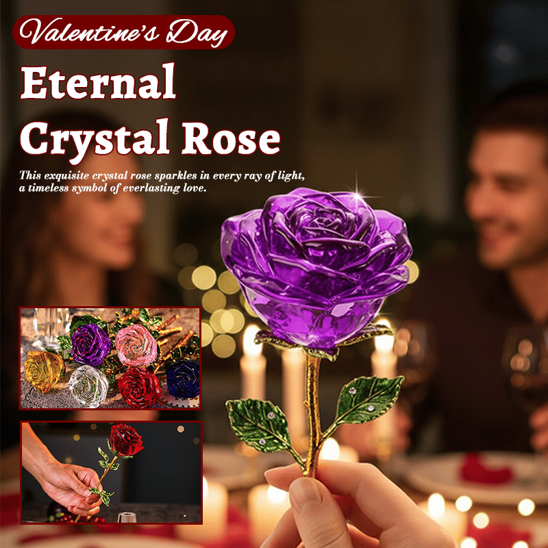 🌹Valentine Hot Sale 50 % rabatt💕För evigt blommande kristallros