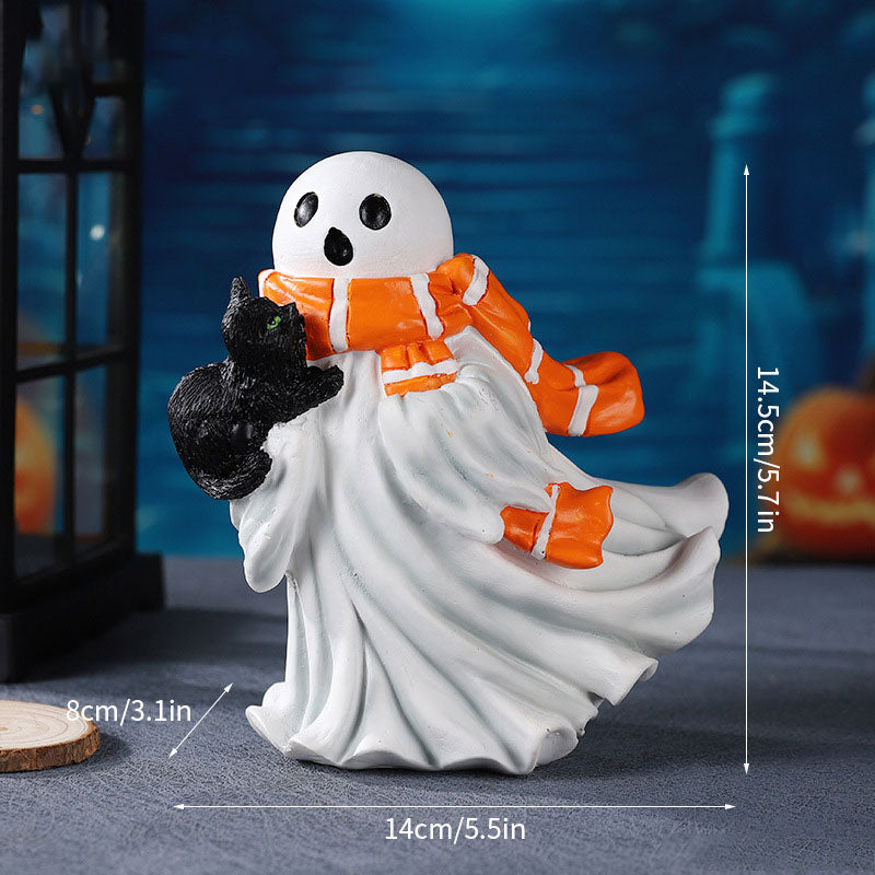 Halloween-Ornament,Ljusstakar I Harts🎃💀