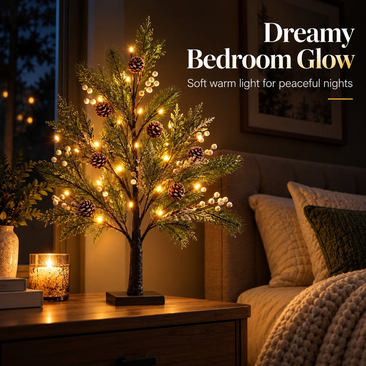 🎄💡 LED Christmas Tree – Natural Elegance for Every Season 🌿✨