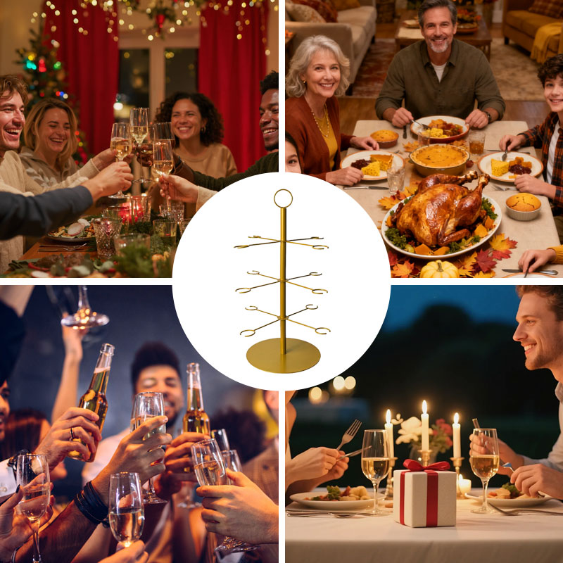 Festlig displayställning i flera nivåer