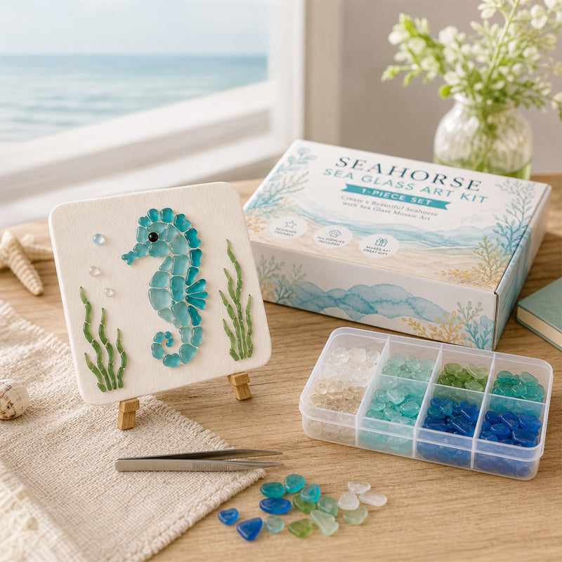 Sea Glass Art Kit – Create Stunning Mosaic Masterpiece