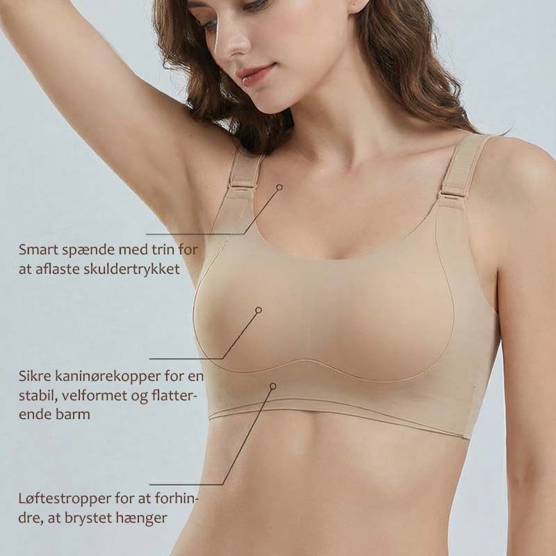 Kaninöron, justerbar behå utan bygel