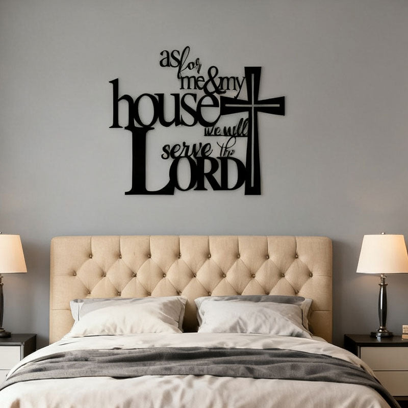 Hantverk i svart metall Väggdekoration