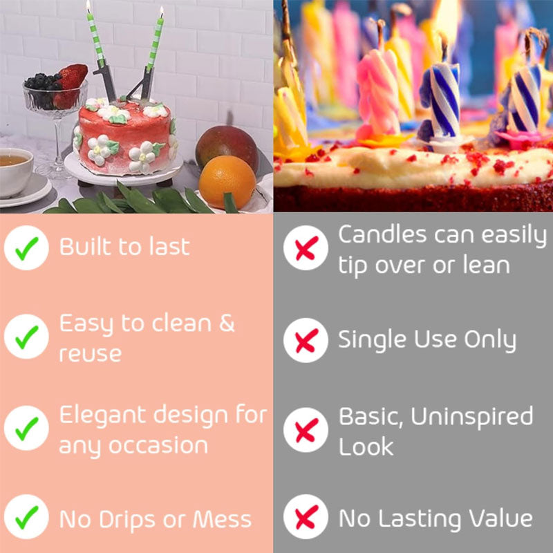 Digital födelsedagstårta ljuslykta set