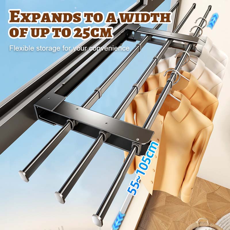 Vikbart justerbart torkställ för kläder 🌤