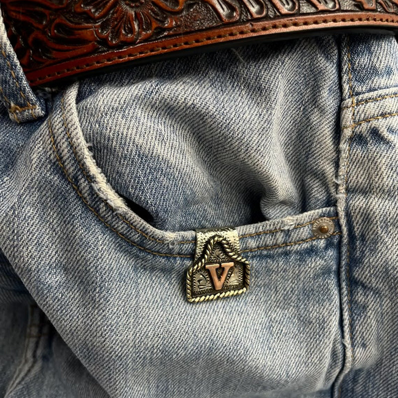 Western Initial Nyckelklämma