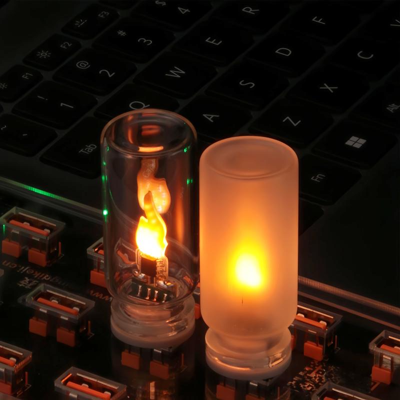 🔥USB-lampa med realistisk flamm