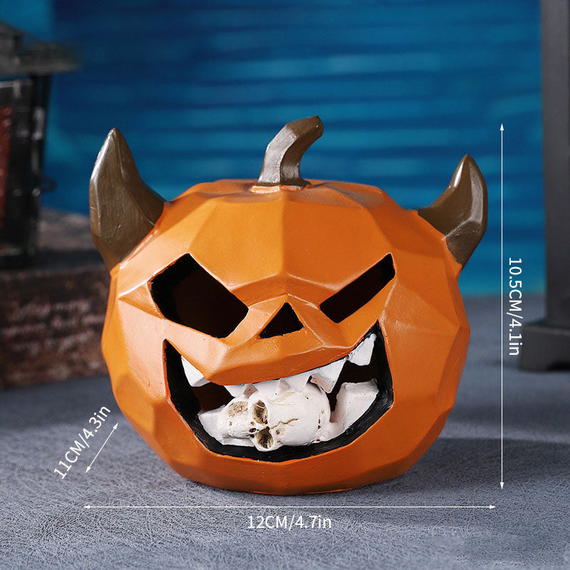 Halloween-Ornament,Ljusstakar I Harts🎃💀