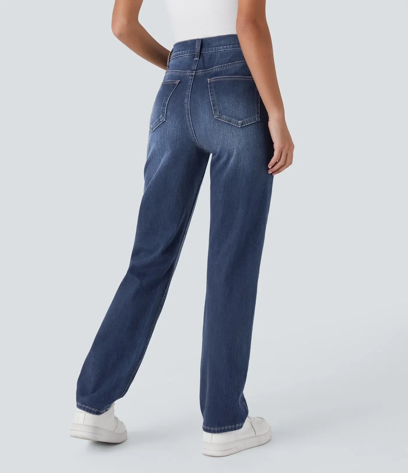 Elastische und bequeme Hose mit hoher Taille