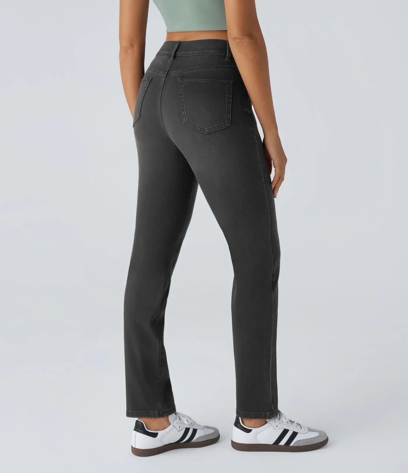Elastische und bequeme Hose mit hoher Taille