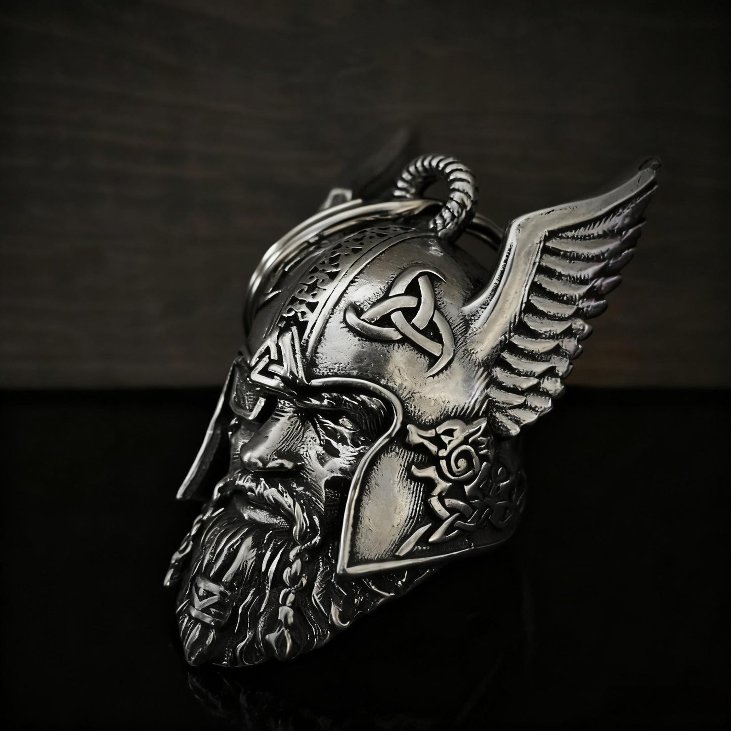 🛡️  Odins vikingatalisman nyckelring skyddsamulet 🔔