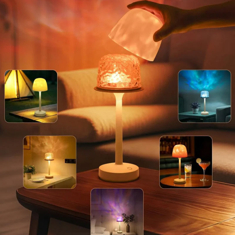 Vattenringbordslampa