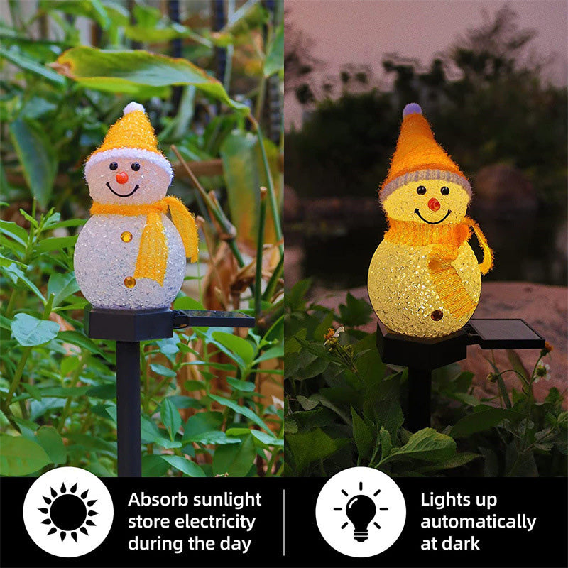 Solarbetriebene Schneekugel-Lichter🌟🎄☃️