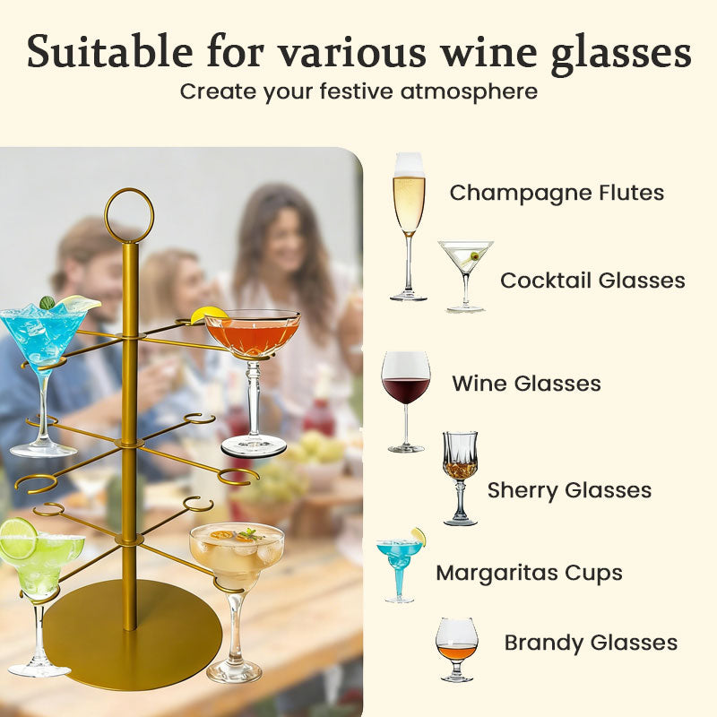 Festlig displayställning i flera nivåer