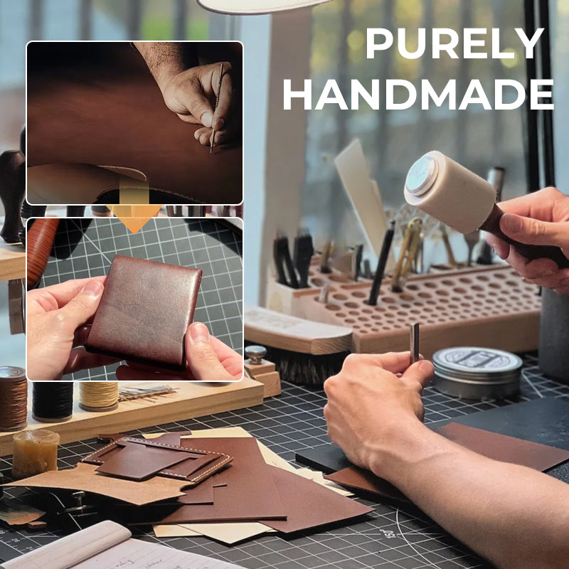 Vintage plånbok i läder